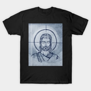 Jesus Christ pencil and ink illustratioin T-Shirt